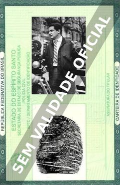Imagem hipotética representando a carteira de identidade de Peter Lilienthal