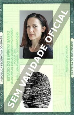 Imagem hipotética representando a carteira de identidade de Petra Buckova
