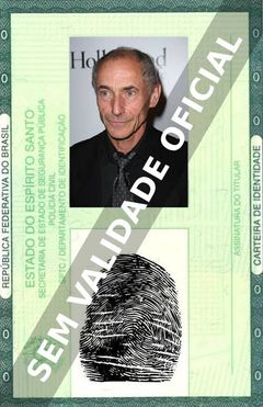 Imagem hipotética representando a carteira de identidade de Philippe Rousselot