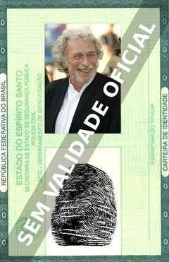 Imagem hipotética representando a carteira de identidade de Pierre Richard