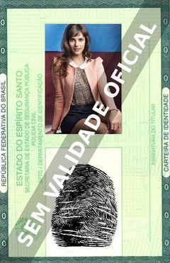 Imagem hipotética representando a carteira de identidade de Priscila Steinman