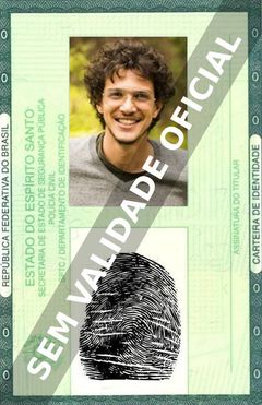 Imagem hipotética representando a carteira de identidade de Rafael Losso