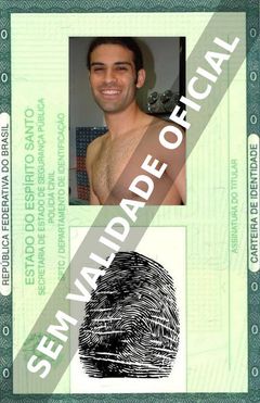 Imagem hipotética representando a carteira de identidade de Rafael Márquez