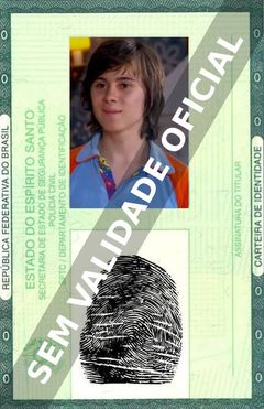 Imagem hipotética representando a carteira de identidade de Rafael Miguel