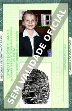Imagem hipotética representando a carteira de identidade de Raffael Pietro