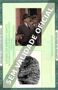 Imagem hipotética representando a carteira de identidade de Raymond Bussières