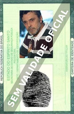 Imagem hipotética representando a carteira de identidade de Raymundo de Souza