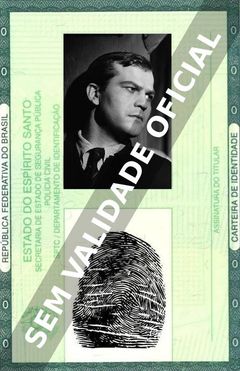 Imagem hipotética representando a carteira de identidade de René Deltgen