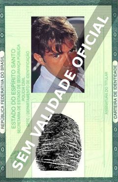 Imagem hipotética representando a carteira de identidade de Ricardo Blat