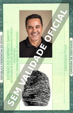 Imagem hipotética representando a carteira de identidade de Ricardo Duque