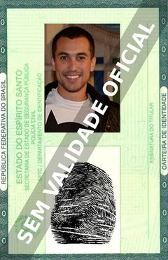 Imagem hipotética representando a carteira de identidade de Ricardo Vianna