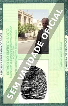 Imagem hipotética representando a carteira de identidade de Richard Dawkins