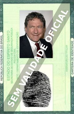 Imagem hipotética representando a carteira de identidade de Richard Holbrooke