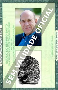 Imagem hipotética representando a carteira de identidade de Richard McGonagle