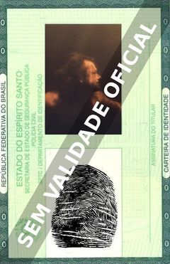 Imagem hipotética representando a carteira de identidade de Richard Rasmussen