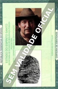Imagem hipotética representando a carteira de identidade de Richard Stanley