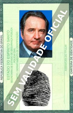 Imagem hipotética representando a carteira de identidade de Richard Venture