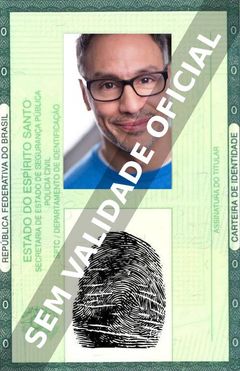 Imagem hipotética representando a carteira de identidade de Rob Figueroa