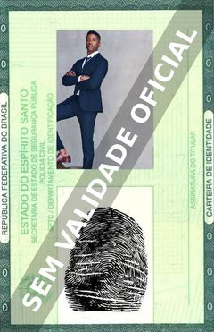 Imagem hipotética representando a carteira de identidade de Rob Kirkland