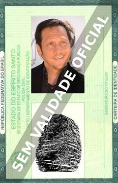 Imagem hipotética representando a carteira de identidade de Rob Schneider