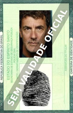 Imagem hipotética representando a carteira de identidade de Robert Mailhouse