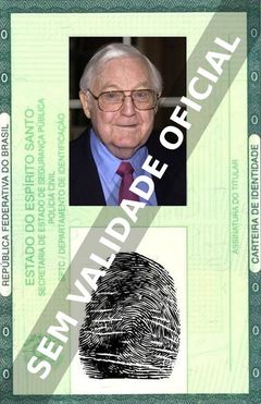 Imagem hipotética representando a carteira de identidade de Robert Wise