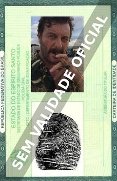 Imagem hipotética representando a carteira de identidade de Roberto Birindelli