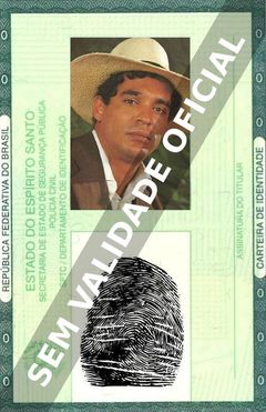 Imagem hipotética representando a carteira de identidade de Roberto Bonfim