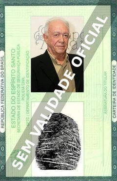 Imagem hipotética representando a carteira de identidade de Roberto Frota