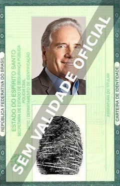 Imagem hipotética representando a carteira de identidade de Roberto Justus