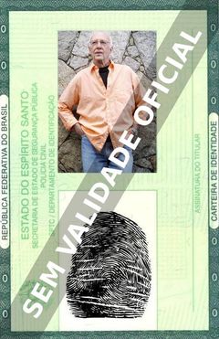 Imagem hipotética representando a carteira de identidade de Roberto Maya