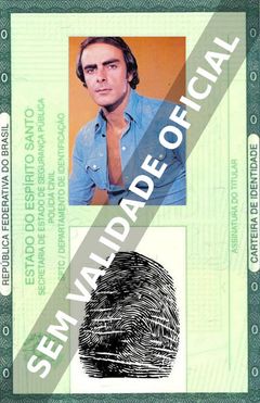 Imagem hipotética representando a carteira de identidade de Roberto Pirillo