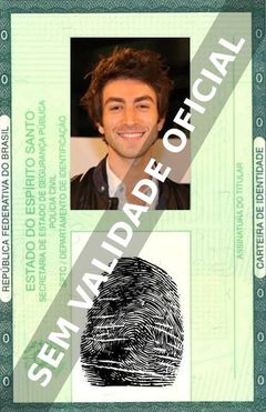 Imagem hipotética representando a carteira de identidade de Rodrigo Pandolfo