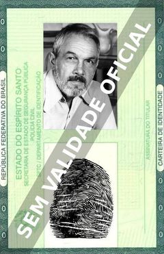 Imagem hipotética representando a carteira de identidade de Rogério Márcico