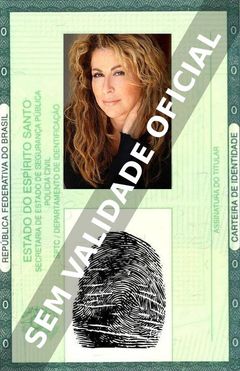 Imagem hipotética representando a carteira de identidade de Roma Maffia