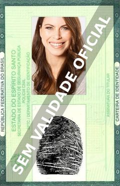 Imagem hipotética representando a carteira de identidade de Roseline Filion