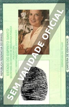 Imagem hipotética representando a carteira de identidade de Rosita Thomaz Lopes