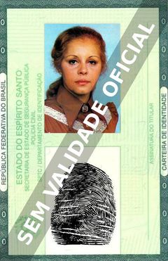 Imagem hipotética representando a carteira de identidade de Ruthinéa de Moraes