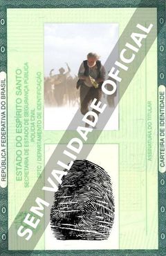 Imagem hipotética representando a carteira de identidade de Ruy Guerra
