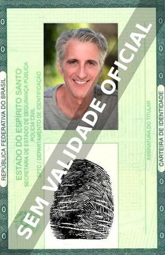 Imagem hipotética representando a carteira de identidade de Scott LaRose