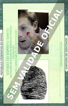Imagem hipotética representando a carteira de identidade de Scott Schafer