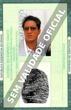 Imagem hipotética representando a carteira de identidade de Sergio Kato