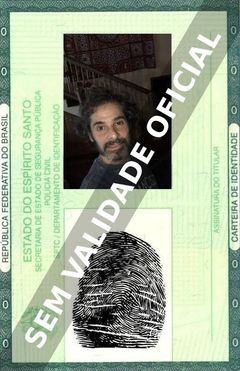 Imagem hipotética representando a carteira de identidade de Sergio Maciel