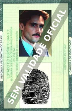 Imagem hipotética representando a carteira de identidade de Sergio Mur