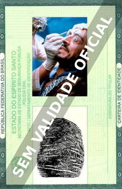 Imagem hipotética representando a carteira de identidade de Sergio Rubini