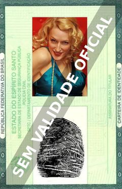 Imagem hipotética representando a carteira de identidade de Shannon Conley