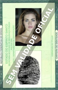 Imagem hipotética representando a carteira de identidade de Shannon Gayle Hurd