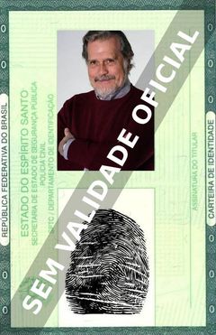 Imagem hipotética representando a carteira de identidade de Sinde Filipe