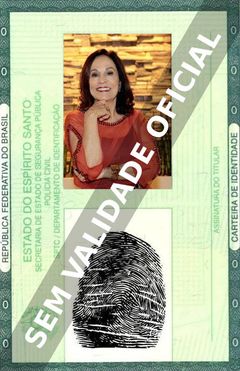 Imagem hipotética representando a carteira de identidade de Stella Miranda
