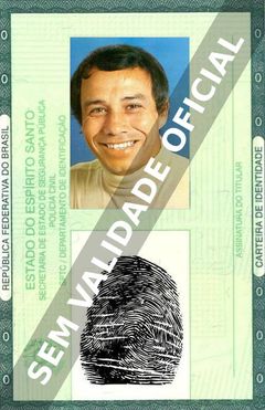 Imagem hipotética representando a carteira de identidade de Stênio Garcia